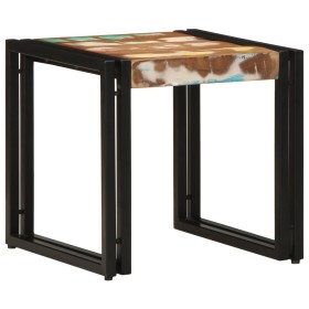 Mesa de café multicolor 40x50x38 cm de madera