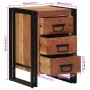 Mesita de Noche 40x40x59 cm Madera Sólida de Acacia | Foro24.es | Tu tienda online para hogar, jardín y más Foro24.es