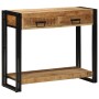 mesa consola 90x33x75 cm de madera maciza rugosa de mango by , Side tables - Ref: Foro24-4102736, Price: 196,44 €, Discount: %