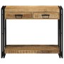 mesa consola 90x33x75 cm de madera maciza rugosa de mango by , Side tables - Ref: Foro24-4102736, Price: 196,44 €, Discount: %