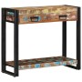 Mesa Consola Multicolor de Madera Recuperada Sólida y Metal by , Side tables - Ref: Foro24-4102738, Price: 196,12 €, Discount: %