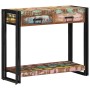 Mesa Consola Multicolor de Madera Recuperada Sólida y Metal by , Side tables - Ref: Foro24-4102738, Price: 196,12 €, Discount: %