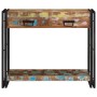 Mesa Consola Multicolor de Madera Recuperada Sólida y Metal by , Side tables - Ref: Foro24-4102738, Price: 196,12 €, Discount: %