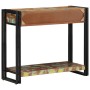 Mesa Consola Multicolor de Madera Recuperada Sólida y Metal by , Side tables - Ref: Foro24-4102738, Price: 196,12 €, Discount: %