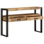 Mesas Auxiliares  Negras 120x33x75 cm de Madera Maciza de Mango y Metal | Foro24.es | Tu tienda online para hogar, jardín y más Foro24.es
