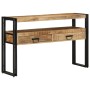 Mesas Auxiliares  Negras 120x33x75 cm de Madera Maciza de Mango y Metal | Foro24.es | Tu tienda online para hogar, jardín y más Foro24.es