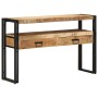 Mesas Auxiliares  Negras 120x33x75 cm de Madera Maciza de Mango y Metal | Foro24.es | Tu tienda online para hogar, jardín y más Foro24.es
