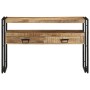 Mesas Auxiliares  Negras 120x33x75 cm de Madera Maciza de Mango y Metal | Foro24.es | Tu tienda online para hogar, jardín y más Foro24.es