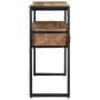Mesas Auxiliares  Negras 120x33x75 cm de Madera Maciza de Mango y Metal | Foro24.es | Tu tienda online para hogar, jardín y más Foro24.es