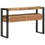 Mesas Auxiliares  Negras 120x33x75 cm de Madera Maciza de Mango y Metal | Foro24.es | Tu tienda online para hogar, jardín y más Foro24.es