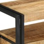 Mesas Auxiliares  Negras 120x33x75 cm de Madera Maciza de Mango y Metal | Foro24.es | Tu tienda online para hogar, jardín y más Foro24.es