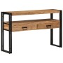 Mesas Auxiliares  Negras 120x33x75 cm de Madera Maciza de Acacia y Metal | Foro24.es | Tu tienda online para hogar, jardín y más Foro24.es