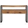 Mesas Auxiliares  Negras 120x33x75 cm de Madera Maciza de Acacia y Metal | Foro24.es | Tu tienda online para hogar, jardín y más Foro24.es