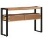 Mesas Auxiliares  Negras 120x33x75 cm de Madera Maciza de Acacia y Metal | Foro24.es | Tu tienda online para hogar, jardín y más Foro24.es