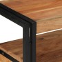 Mesas Auxiliares  Negras 120x33x75 cm de Madera Maciza de Acacia y Metal | Foro24.es | Tu tienda online para hogar, jardín y más Foro24.es