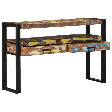 Mesas Auxiliares  Multicolores 120x33x75 cm de Madera Maciza Recuperada y Metal | Foro24.es | Tu tienda online para hogar, jardín y más Foro24.es