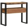 Mesas Auxiliares  Negras 90x33x75 cm de Madera Maciza de Mango y Metal | Foro24.es | Tu tienda online para hogar, jardín y más Foro24.es