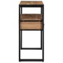 Mesa de Consola  Negra 90x33x75 cm de Madera Maciza de Acacia y Metal | Foro24.es | Tu tienda online para hogar, jardín y más Foro24.es