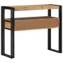 Mesa de Consola  Negra 90x33x75 cm de Madera Maciza de Acacia y Metal | Foro24.es | Tu tienda online para hogar, jardín y más Foro24.es
