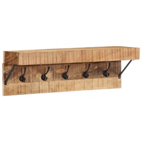 Perchero Wall Mounted de con Estante de Madera de Mango Sólida y Metal von , Hut- und Garderobenständer - Ref: Foro24-4102745...
