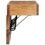 Perchero de pared con estante de madera de acacia maciza y metal von , Hut- und Garderobenständer - Ref: Foro24-4102746, Prei...