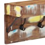 Perchero  con estante montado en la pared de madera recuperada maciza y metal | Foro24.es | Tu tienda online para hogar, jardín y más Foro24.es