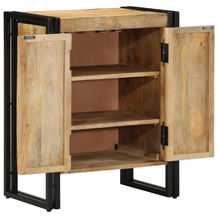 Armario para zapatos Negro 30x30x40 cm de Madera Maciza de Mango y Acero by , Shoe racks and shoe organizers - Ref: Foro24-41...