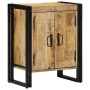 Armario para zapatos Negro 30x30x40 cm de Madera Maciza de Mango y Acero by , Shoe racks and shoe organizers - Ref: Foro24-41...