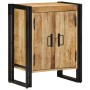 Armario para zapatos Negro 30x30x40 cm de Madera Maciza de Mango y Acero by , Shoe racks and shoe organizers - Ref: Foro24-41...