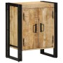 Armario para zapatos Negro 30x30x40 cm de Madera Maciza de Mango y Acero by , Shoe racks and shoe organizers - Ref: Foro24-41...
