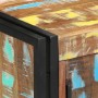 Zapatero  Negro 30x30x40 cm de Madera Maciza Recuperada y Acero | Foro24.es | Tu tienda online para hogar, jardín y más Foro24.es