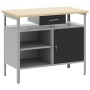 Banco de Trabajo con Puerta Bloqueable Negro 100x55x85 cm Acero von , Arbeitstische - Ref: Foro24-4103458, Preis: 189,82 €, R...