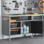 Banco de Trabajo con Puerta Bloqueable Negro 100x55x85 cm Acero von , Arbeitstische - Ref: Foro24-4103458, Preis: 189,82 €, R...