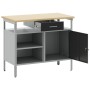 Banco de Trabajo con Puerta Bloqueable Negro 100x55x85 cm Acero von , Arbeitstische - Ref: Foro24-4103458, Preis: 189,82 €, R...