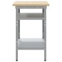 Mesa de Trabajo en Gris, 100x55x85 cm, Hecha de Acero y Madera Elaborada by , Work tables - Ref: Foro24-4103457, Price: 105,2...