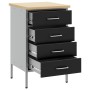 Gabinete de trabajo Negro 50x55x85 cm Acero by , Work tables - Ref: Foro24-4103460, Price: 150,46 €, Discount: %