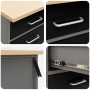 Gabinete de trabajo Negro 50x55x85 cm Acero by , Work tables - Ref: Foro24-4103460, Price: 150,46 €, Discount: %