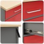 Gabinete de Trabajo Rojo 50x55x84 cm Acero von , Arbeitstische - Ref: Foro24-4103463, Preis: 130,85 €, Rabatt: %