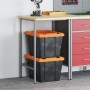 Mesa de Trabajo Gris 55x55x85 cm Acero y Madera von , Arbeitstische - Ref: Foro24-4103466, Preis: 63,49 €, Rabatt: %