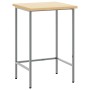 Mesa de Trabajo Gris 55x55x85 cm Acero y Madera von , Arbeitstische - Ref: Foro24-4103466, Preis: 63,49 €, Rabatt: %