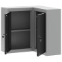 Gabinete de Herramientas de Esquina VidaXL Montado en la Pared y Cerrable de Acero Negro von , Werkzeugschränke - Ref: Foro24...