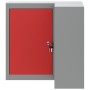 Armario de Herramientas Esquina VidaXL Montado en la Pared y Cerrable de Acero Rojo by , Tool cabinets - Ref: Foro24-4103468,...