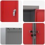 Armario de Herramientas Esquina VidaXL Montado en la Pared y Cerrable de Acero Rojo by , Tool cabinets - Ref: Foro24-4103468,...