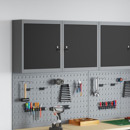 Gabinete de herramientas montado en la pared Negro 50x20x55 cm Acero von , Werkzeugschränke - Ref: Foro24-4103469, Preis: 57,...