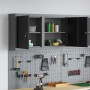 Gabinete de herramientas montado en la pared Negro 50x20x55 cm Acero von , Werkzeugschränke - Ref: Foro24-4103469, Preis: 57,...