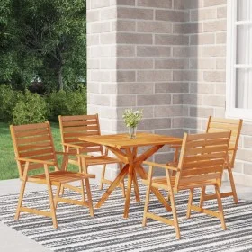 5-piece solid acacia wood garden dining set by vidaXL, Garden sets - Ref: Foro24-3087136, Price: 424,53 €, Discount: %
