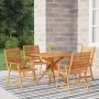 5-tlg. Garten-Essgarnitur aus massivem Akazienholz von vidaXL, Gartensets - Ref: Foro24-3087136, Preis: 429,59 €, Rabatt: %