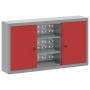 Gabinete de herramientas montado en la pared de con panel perforado rojo 100x20x55 cm de acero by , Tool cabinets - Ref: Foro...