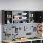 Gabinete de herramientas montado en la pared con panel de herramientas negro 150x20x55 cm acero by , Tool cabinets - Ref: For...