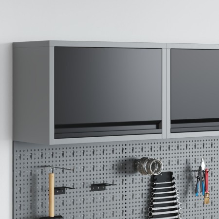 Gabinete de herramientas colgado en la pared, puerta a gas, 50x25x35 cm, negro von , Werkzeugschränke - Ref: Foro24-4103477, ...